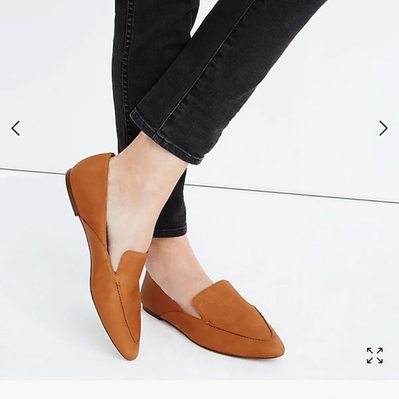 Madewell The Frances Skimmer in Leather English saddle brown - Picture 2 of 12